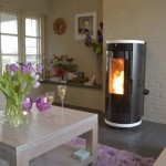 Pelletkachels: pelletkachel Ravelli Aurora wit, 12kW