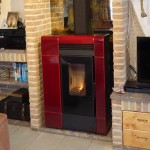 Pelletkachels: pelletkachel Extraflame Ilenia bordeaux 8kW