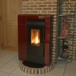 Pelletkachels: pelletkachel Extraflame Ilenia bordeaux, 8 kW