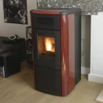 Pelletkachels: pelletkachel Extraflame Viviana bordeaux, 10 kW