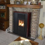 Pelletkachels: pelletkachel MCZ Flat bordeaux, 8 kW