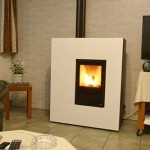 Pelletkachels: pelletkachel MCZ Stream metaal wit 12 kW, A+