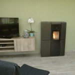 Pelletkachels: pelletkachel Ravelli Olivia steel zwart, 8kW, A+