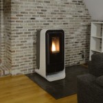 Pelletkachels: MODERN! pelletkachel Thermorossi Ciao wit, 7 kW